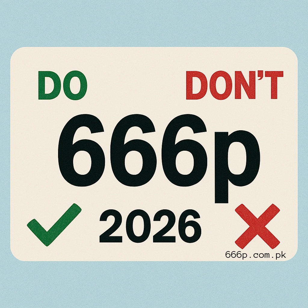 Dos and Don’ts in 666p